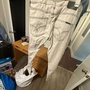 Light wash sculpted slim CK jeans